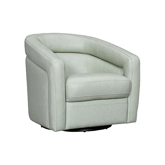 Armen Living Desi Mint Leather Swivel Accent Chair LCDS1MINT