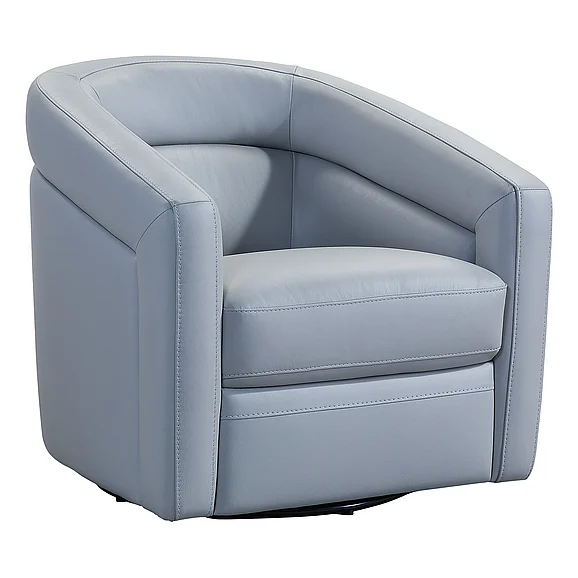 Armen Living Desi Swivel Accent Chair in Dove Grey LCDSCHDV