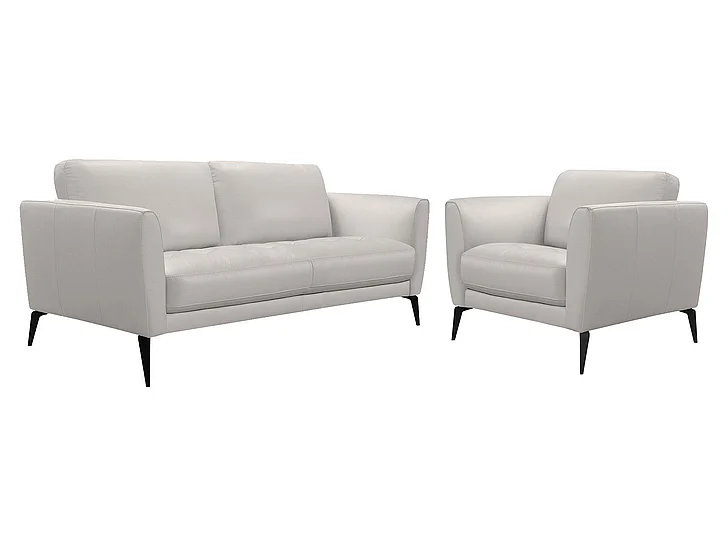 Armen Living Hope 2pc Living Room Set in Dove Grey