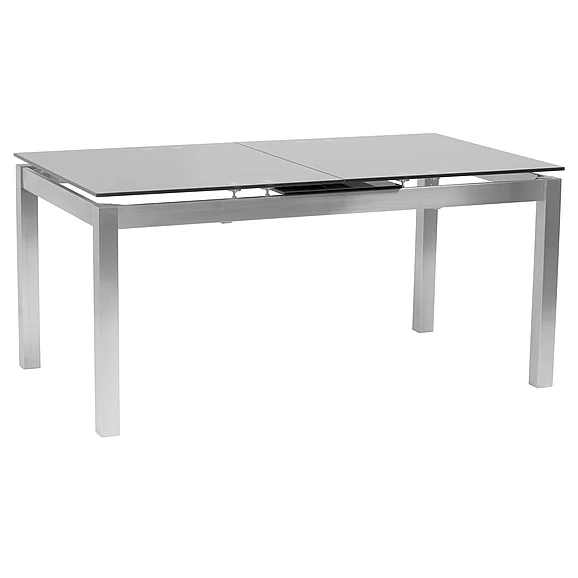 Armen Living Ivan Extension Dining Table in Gray LCIVDIGG
