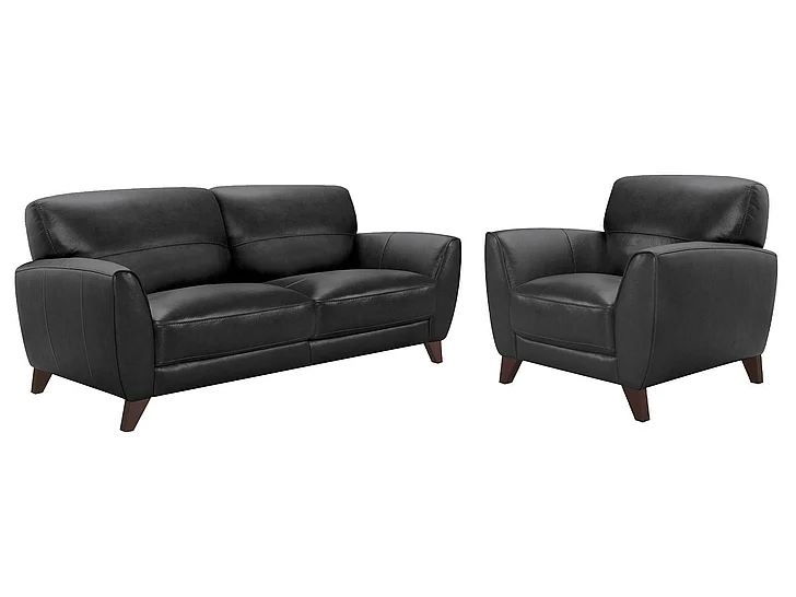 Armen Living Jedd 2pc Living Room Set in Black