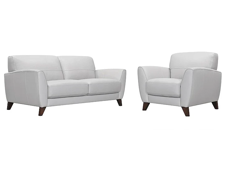 Armen Living Jedd 2pc Living Room Set in Dove Grey