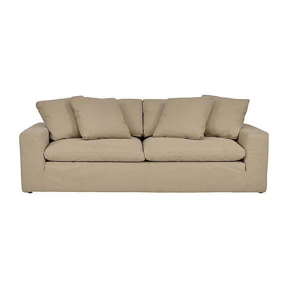Armen Living Liberty 96.5 In. Upholstered Sofa in Sahara Brown LCLB3PSA CLOSEOUT