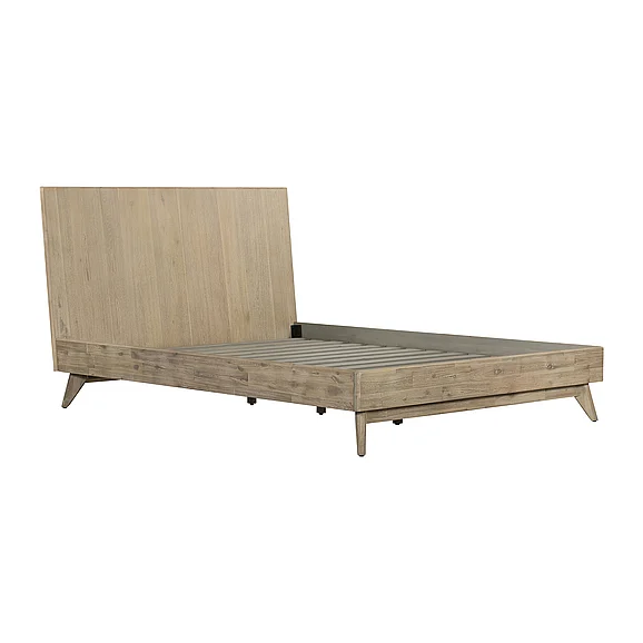 Armen Living Baly Acacia Gray Sandblast Platform King Bed LCLFBDGRKG