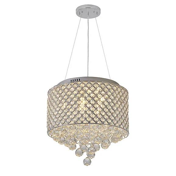Bethel Clear Crystal Beaded Drum Shade LD03CRS