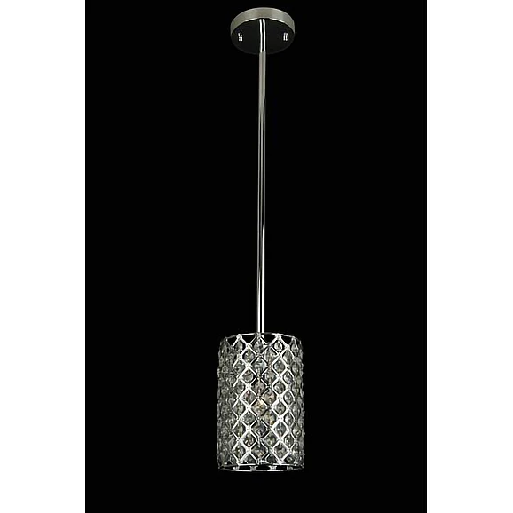 Bethel Clear Crystal Beaded Shade Pendant LD04