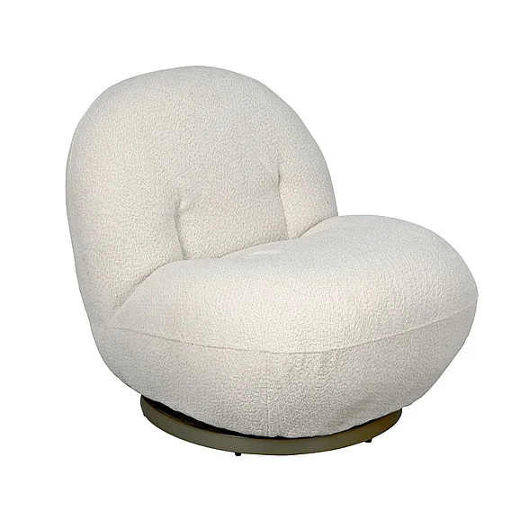 Noir Furniture Artemis Chair in Off White LEA-C0462-01-1D