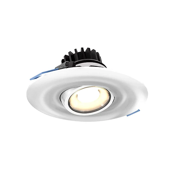 Dals Scope 4" Round Recessed LED Gimbal Light In 5CCT in White LEDDOWNG4-CC-WH CLOSEOUT