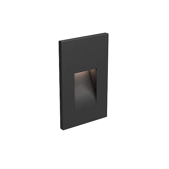 Dals Echo Recessed Vertical LED Step Light in Black LEDSTEP002D-BK