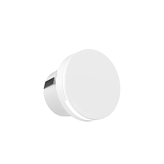 Dals Pearl Round LED Step Light in White LEDSTEP004D-WH CLOSEOUT