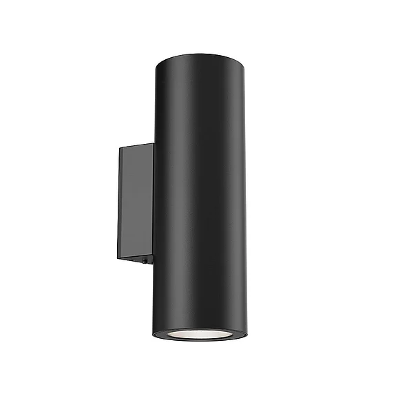 Dals Lighting 4in Round Wall Sconce, 120-347V, 0-10V Dim - Black LWA12-CC-V-BK