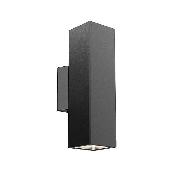 Dals Lighting 4in SQuare Wall Sconce, 120-347V, 0-10V Dim - Black LWB12-CC-V-BK