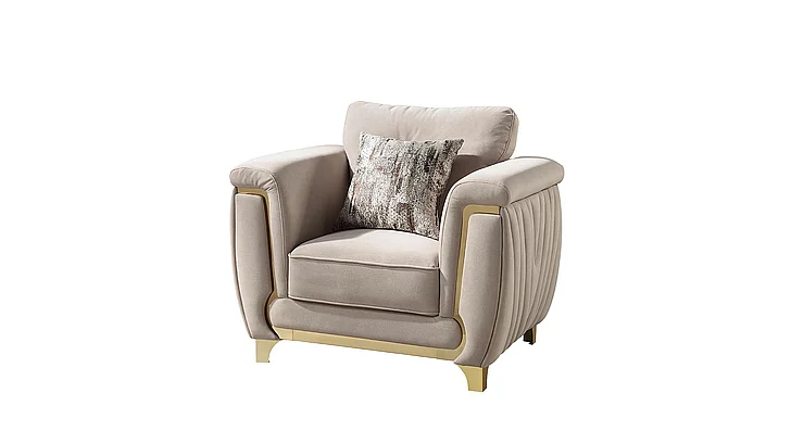 Galaxy Home Leena Chair in Beige 601955556125