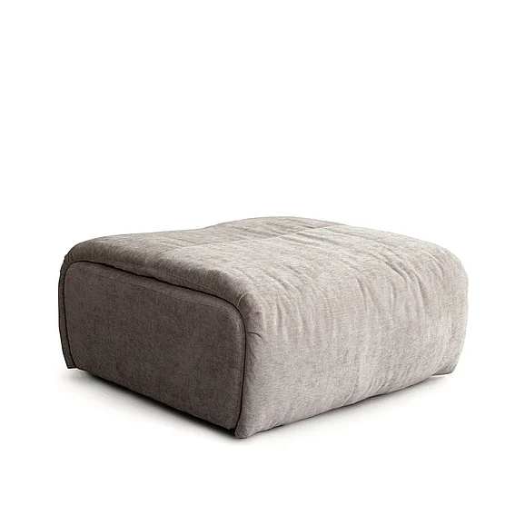 Diamond Sofa Leigh Ottoman in Dove Nature Polyester Fabric LEIGHOTDV