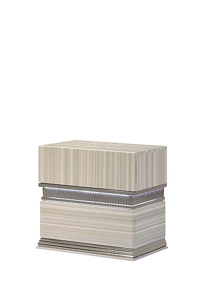 Galaxy Home Leonor Nightstand in Gray 733569375370