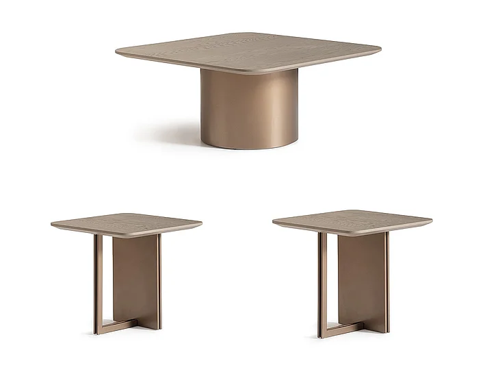 AICO Canberra 3pc Occasional Set in Brown LFR-CNBA