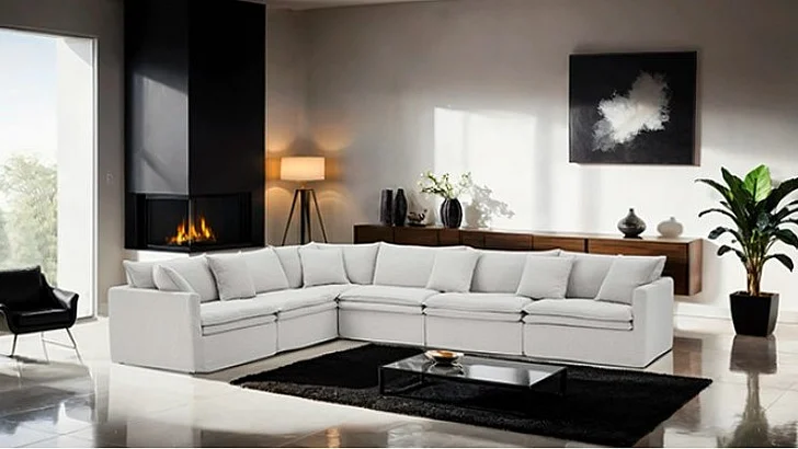 Furniture of America Crayford L-Sectional in Light Gray FM63010LG-SECT