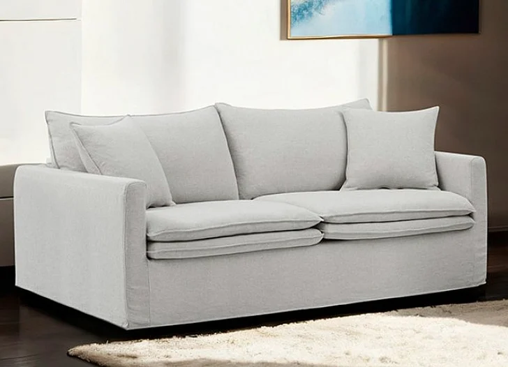 Furniture of America Crayford Sofa in Light Gray FM63010LG-SF