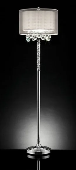 Furniture of America Lila Floor Lamp in Silver L9149F