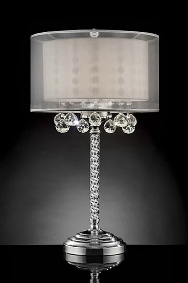 Furniture of America Lila Table Lamp in Silver L9149T