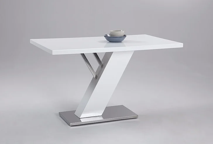 Chintaly Linden Modern Design Dining Table in Gloss White LINDEN-DT