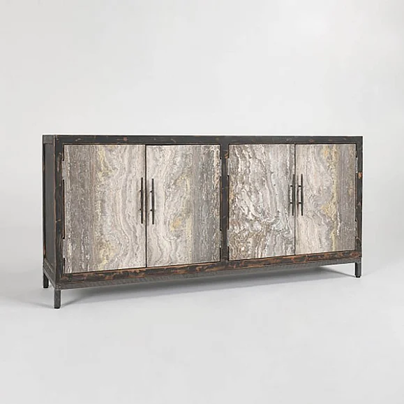 Classic Home Lisbon 4 Door Sideboard in Reclaimed Pine 52004553
