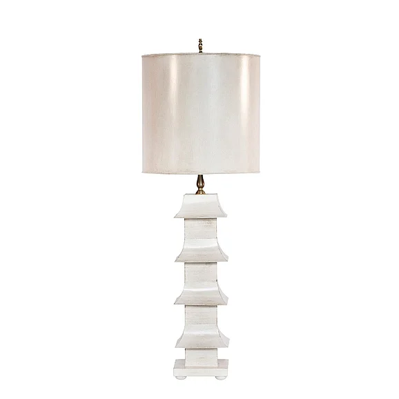 Worlds Away Pagoda Cream Tole Pagoda Lamp LMPH7