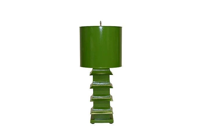Worlds Away Pagoda Lamp Large Green LMPHL-G