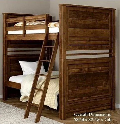 My Home Furnishings Logan Full Panel Bunkbed