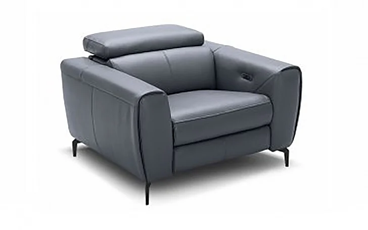 J&M Lorenzo Chair in Blue-Grey 188241-C CLOSEOUT