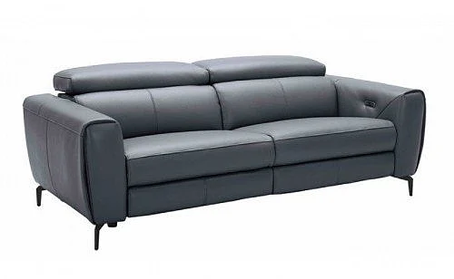 J&M Lorenzo Sofa in Blue-Grey 188241-S CLOSEOUT