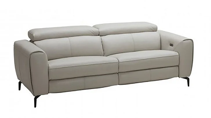 J&M Lorenzo Sofa in Light Grey 18824-S CLOSEOUT