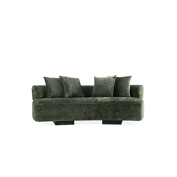 Manhattan Comfort Modern Verandah Chenille 90.6" Sofa in Olive Green LS017-OG