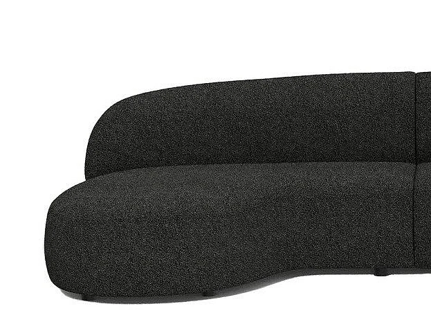 Mobital Moritz Chaise LSF Licorice Boucle Fabric SEC-MORI-LICO-CHAFL