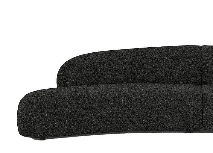 Mobital Moritz 2 Seater No Arm LSF Licorice Boucle Fabric SEC-MORI-LICO-2SEAL