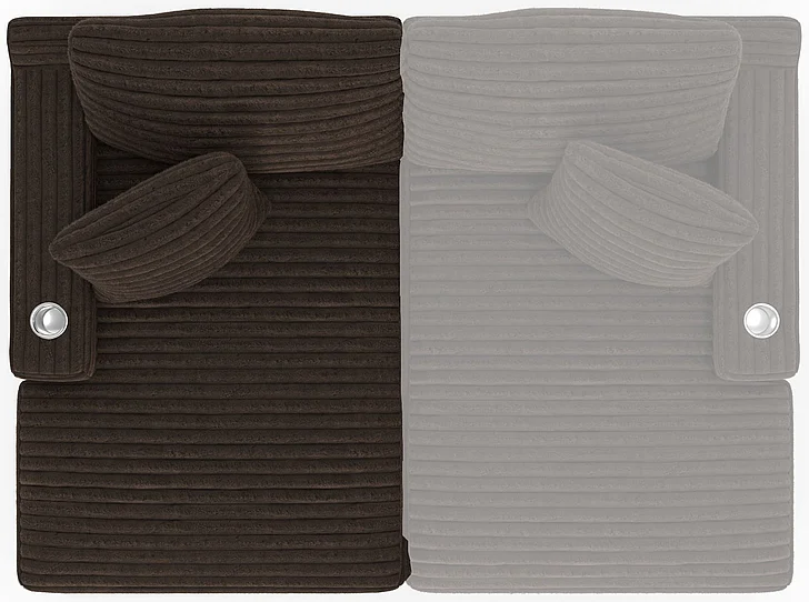 Jackson Comfrey LSF Chaise in Chocolate 3045-75/1998-09