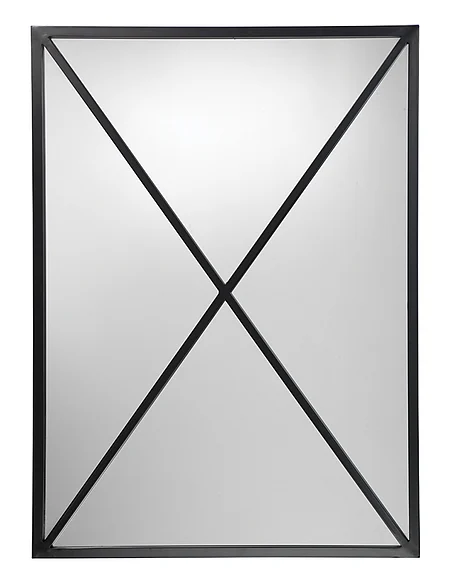 Lifestyle by JY Xander Iron Rectangle Wall Mirror LSXANDERBK
