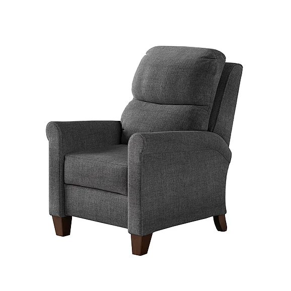 Southern Motion Pep Talk Hi-Leg Recliner in Smoke 1628 164-04