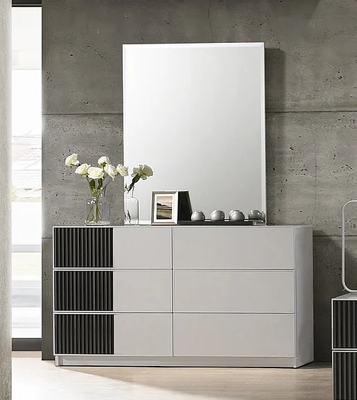 J&M Furniture Lucia Dresser & Mirror 17566-DM CLOSEOUT