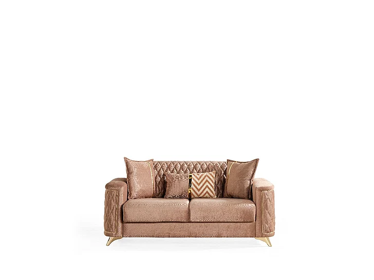 Galaxy Home Luna Loveseat in Copper 601955552011