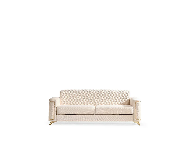Galaxy Home Luna Sleeper Sofa in Ivory 601955551953
