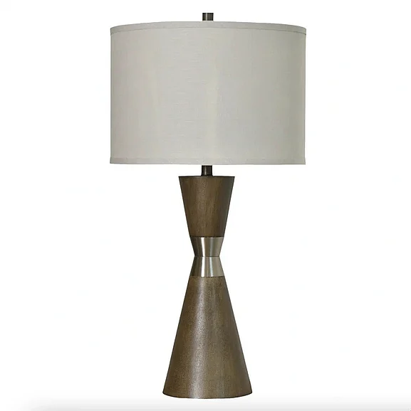 Lux Lighting (Lineage) Hourglass Table Lamp (Set of 2) LUX-146-BROWN