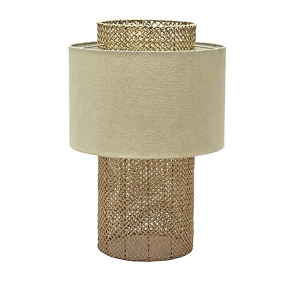 Lux Lighting (Lineage) Bali 25" Table Lamp Natural Rattan LUX-160-RATTAN