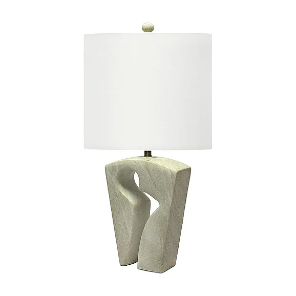 Lux Lighting (Lineage) Origins 25" Table Lamp (Set of 2) Soft Marble LUX-162-MARBLE