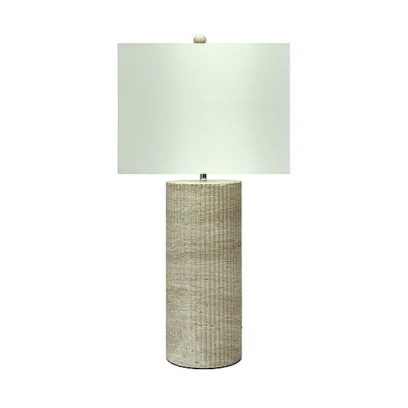 Lux Lighting (Lineage) Athens 35" Table Lamp (Set of 2) Aged Stone LUX-165-STONE
