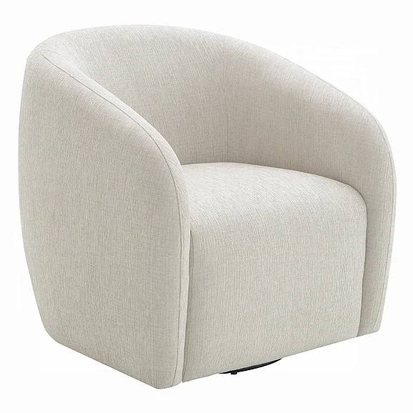ACME Etienne Swivel Chair in Beige Linen LV03582