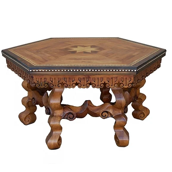 Galerias Arther Hexagonal Table in M-01A/Sacristia