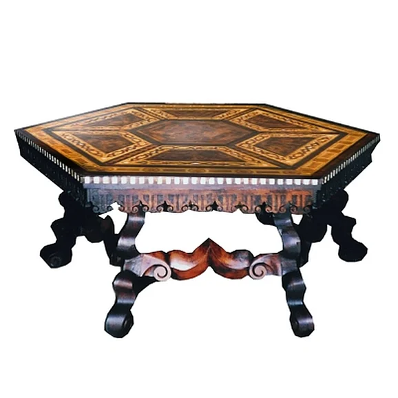 Galerias Arther Hexagonal Table in M-01/Sacristia