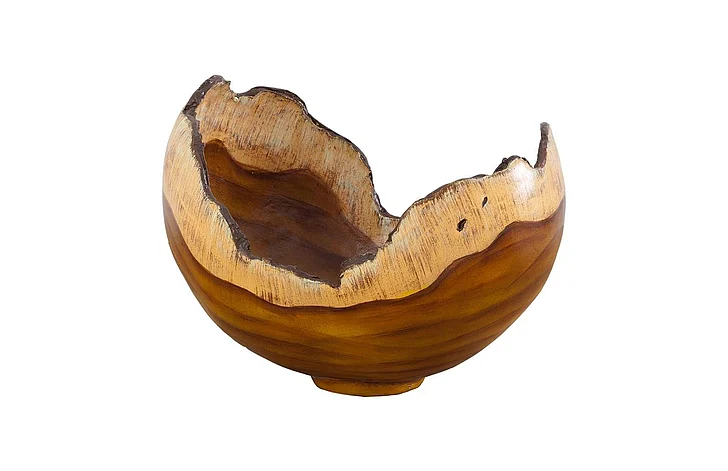 Phillips Collection Burled Bowl in Faux Bois M011012