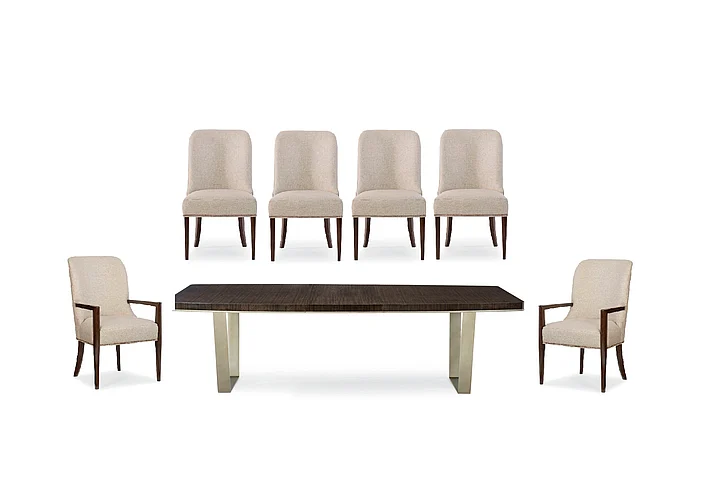 Caracole Modern Streamline 7pc Rectangular Dining Set
